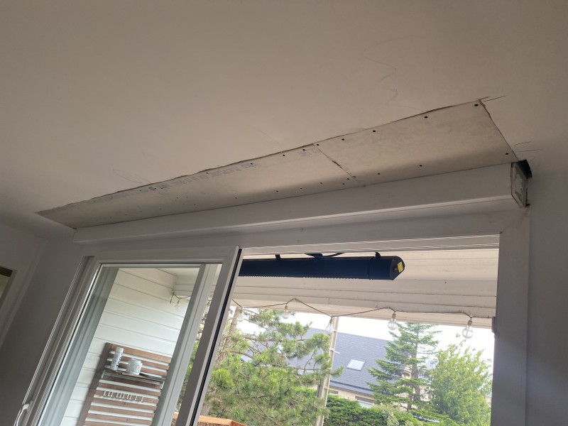 Réparation  faux plafond  en plaque de plâtre 