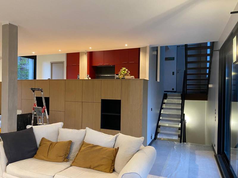 Après travaux de reprise de placo, enduit et peinture au Havre